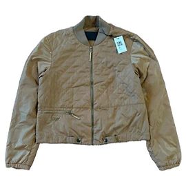Prada Stepp-Bomberjacke aus Nylon Beige