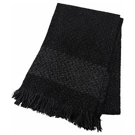 Sciarpa in cashmere nero e azzurro Chanel Nero Blu chiaro