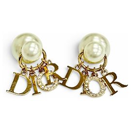 Christian Dior DIOR E1411 TRICY Pendientes Tribal Stud Dorado