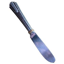 Cartier Trinity Silver and Gold Butter Knife Silver hardware Gold hardware
