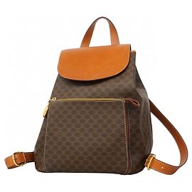 Céline Mochila Celine Macadam Marrón Castaño