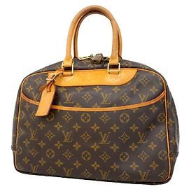 Sac à main Louis Vuitton Monogram Deauville Marron