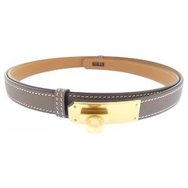 Hermès Cinto Kelly 18mm Hermes Marrom