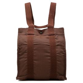 Hermès Hermes Herline Ad MM Backpack Brown