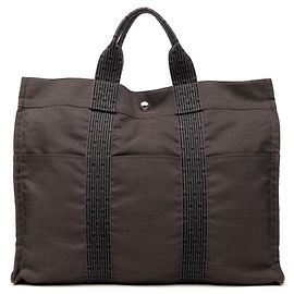 Hermès Borsa Hermes Herline Tote MM Marrone Nero