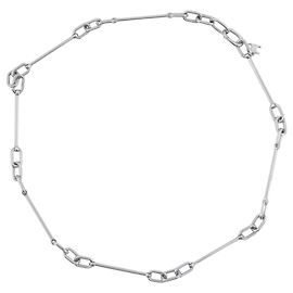 Céline Celine Silver Metal Neck Chain Silvery