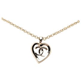 Collana con pendente a catena Heart Coco Mark Chanel Argento