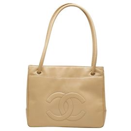 Chanel Coco Mark Tote Bag Beige