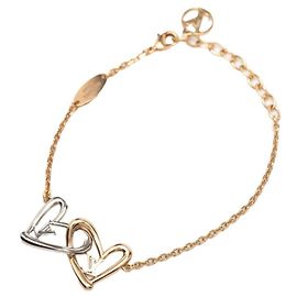 Bracciale Heart Falling in Love Louis Vuitton Argento D'oro