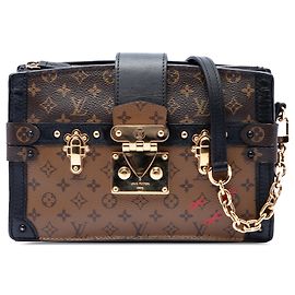 Pochette Louis Vuitton Brown Monogram Reverse Trunk Marron