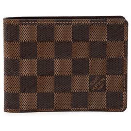 Louis Vuitton Brown Damier Ebene Slender Wallet Brown