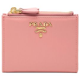 Prada Pink Vitello Move Bifold Wallet Pink