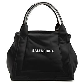 Cabas Balenciaga Black Nylon Navy S Noir