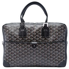 Goyard Black Goyardine Ambassade MM Black