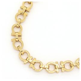 Colar Gancini em ouro Salvatore Ferragamo Dourado