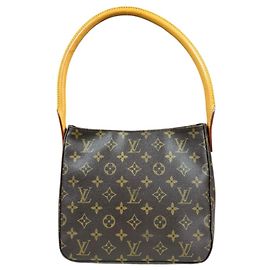 Borsa a Spalla Louis Vuitton Looping MM Monogram Marrone