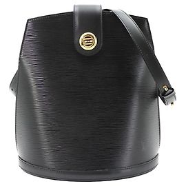 Sac à épaule Louis Vuitton Epi Cluny Noir