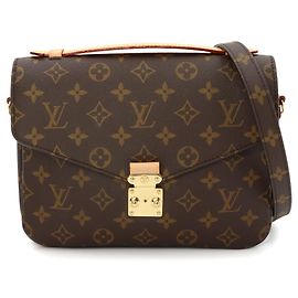 Sac à main Louis Vuitton Monogram Pochette Metis MM Marron Monogramme