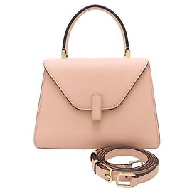 Bolsa Valextra Mini Iside em couro de bezerro macio Rosa