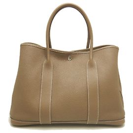 Hermès Bolso Hermes Garden Party PM Gris pardo