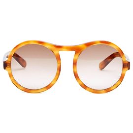 Chloé Óculos de Sol Maxi Round Light Havana Marrom
