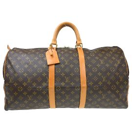 Louis Vuitton Keepall Monogram Canvas 55 Marrone