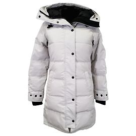 Canada Goose Shelburne Down-Filled Parka in White Polyester White