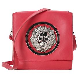 Borsa a tracolla Versus Versace Medusa Flap in pelle rossa Rosso