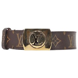 Louis Vuitton Fortune Gürtel aus braun beschichtetem Canvas Braun Rot