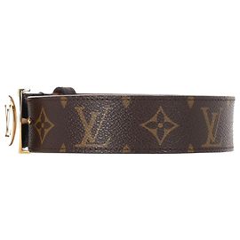 Louis Vuitton Fortune Monogram Belt in Brown Coated Canvas Louis Vuitton Monogram Canvas Fortune Belt Size 80/32  main image 3
