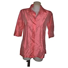 Max Mara Camicetta in Seta Rosa Rosa