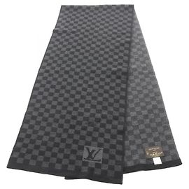 Sciarpa Louis Vuitton Damier Marrone Nero
