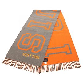 Sciarpa Louis Vuitton City Fluo Marrone Arancione