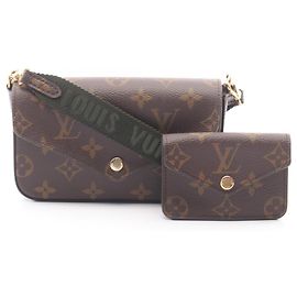 Bolso Multi Pochette Felicie Louis Vuitton Castaño Verde