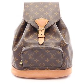 Rucksack/Handtasche Louis Vuitton Montsouris MM Braun