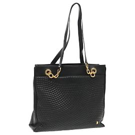 Bally Vintage Quilted Leather Black