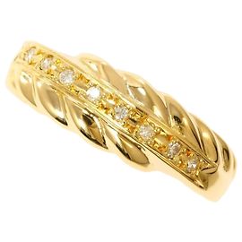 Autre Marque 18K Gelbgold-Ring mit Diamant Golden