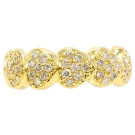 Autre Marque 18K Gelbgold-Ring mit Diamant Golden