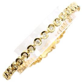 Autre Marque Bracciale charm in oro giallo 18K e diamanti D'oro