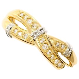 Autre Marque Anello in platino PT900 e oro giallo 18K con diamante D'oro Altro