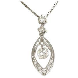 Autre Marque 18K Weißgold-Diamant-Halskette Golden