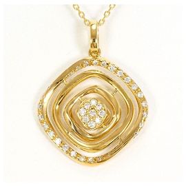 Autre Marque Collar de oro amarillo de 18K con diamante Dorado
