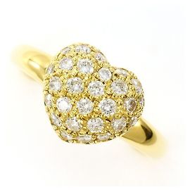 Autre Marque 18K Gelbgold-Ring mit Diamant Golden
