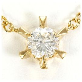Autre Marque Collar de oro amarillo de 18K con diamante Dorado
