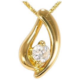 Autre Marque Collier en or jaune 18K avec diamant Doré