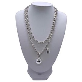 Tiffany & Co. HardWear Woven 925 Silver Necklace Silvery