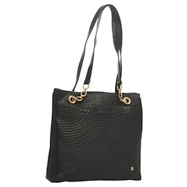 Bally Vintage em couro acolchoado Preto