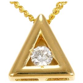 Autre Marque Collier en or jaune 18K avec diamant Doré