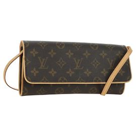 LOUIS VUITTON Monogram Pochette Twin GM Bolsa de Ombro M51852 LV Auth am11648V Monograma