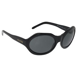 Miu Miu Sunglasses plastic Black Auth BA12971A Black